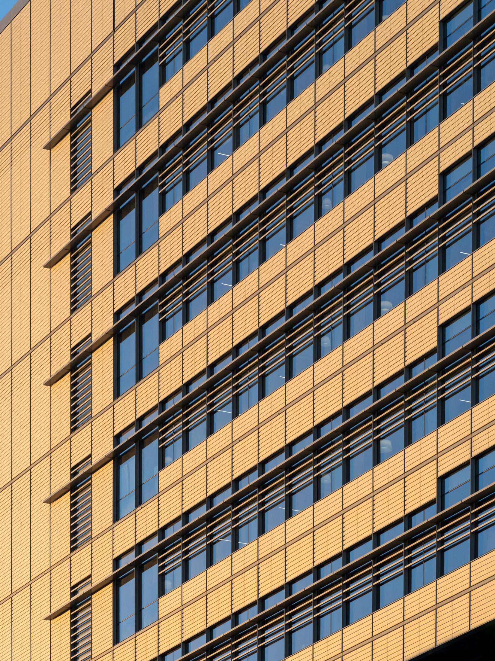 Gateway of the Pacific, terracotta facade from below