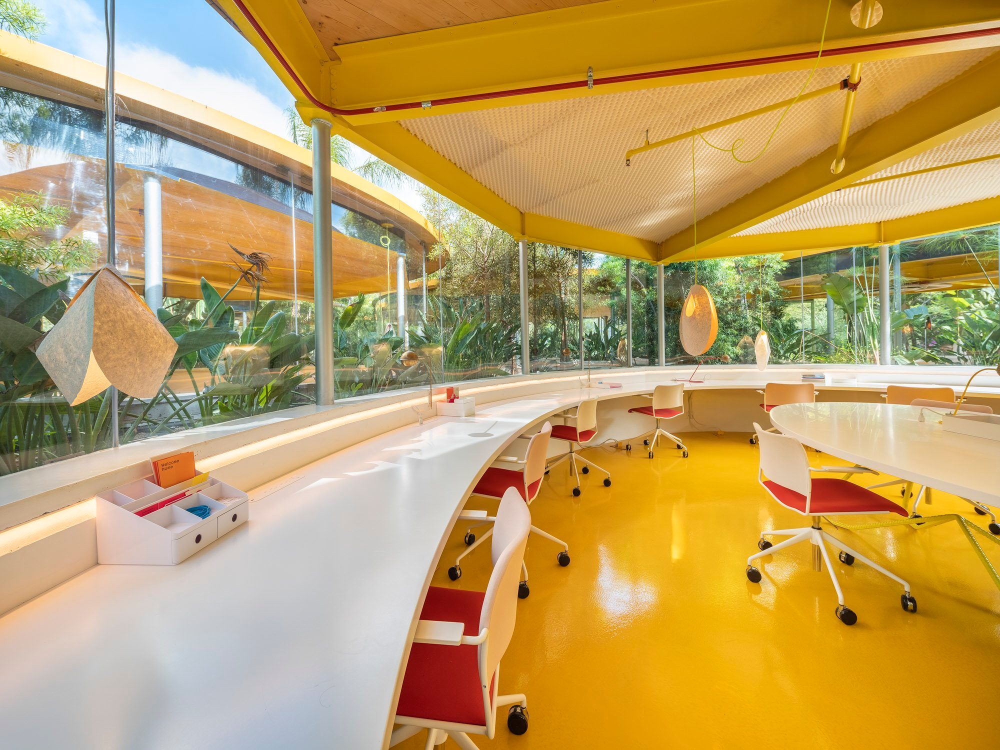 Second Home, lounge with wood ceiling