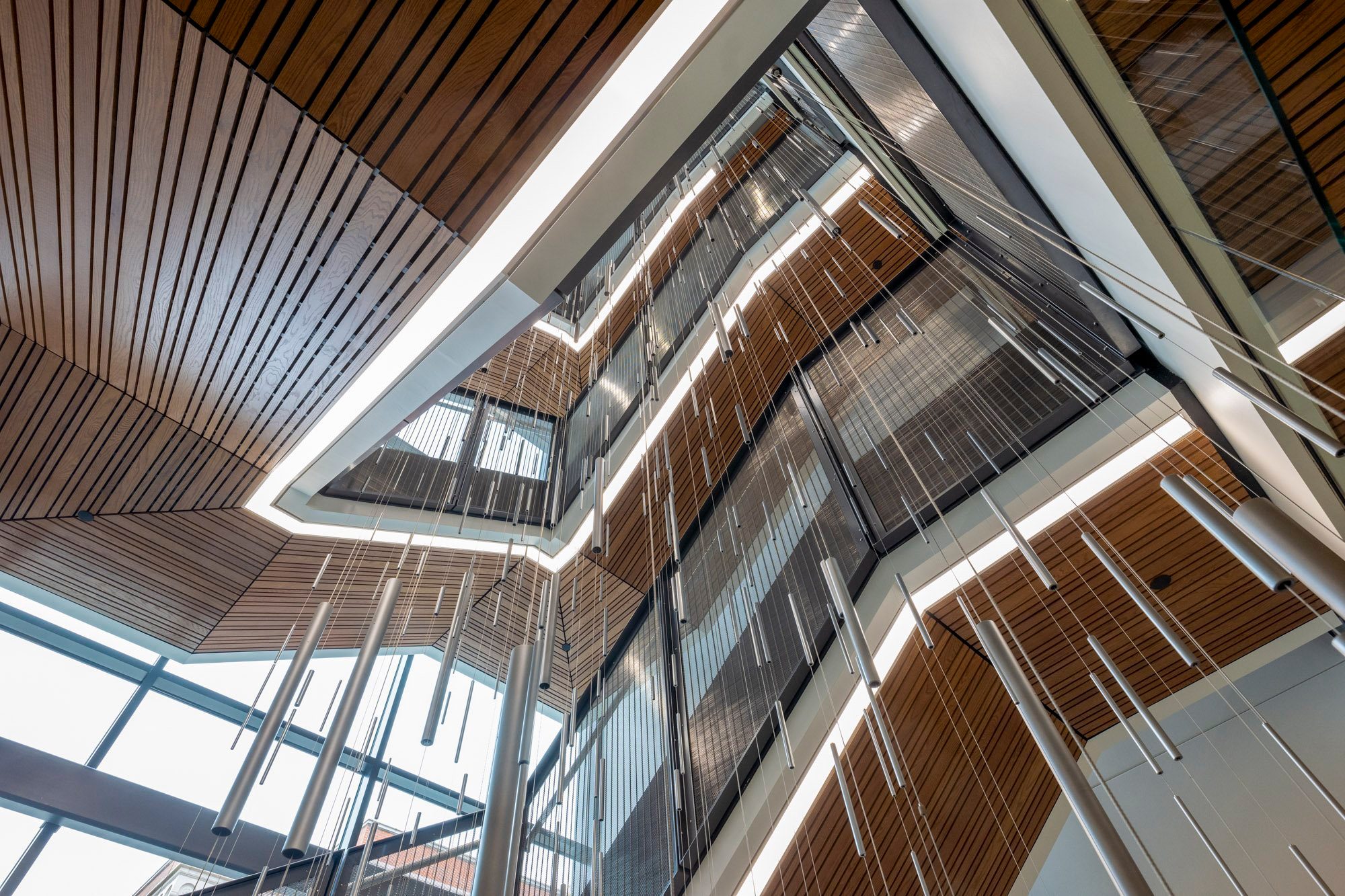 Tykeson Hall, atrium stair