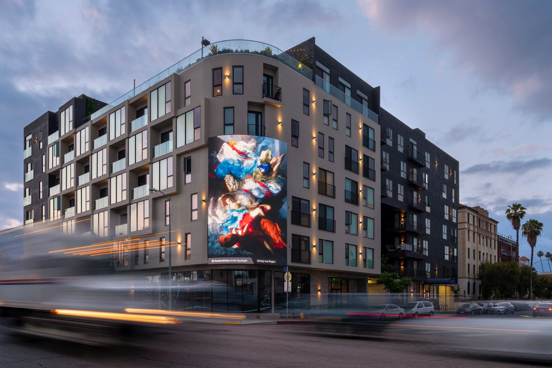 LED Installation, StandardVision, Los Angeles, CA, architectural exterior