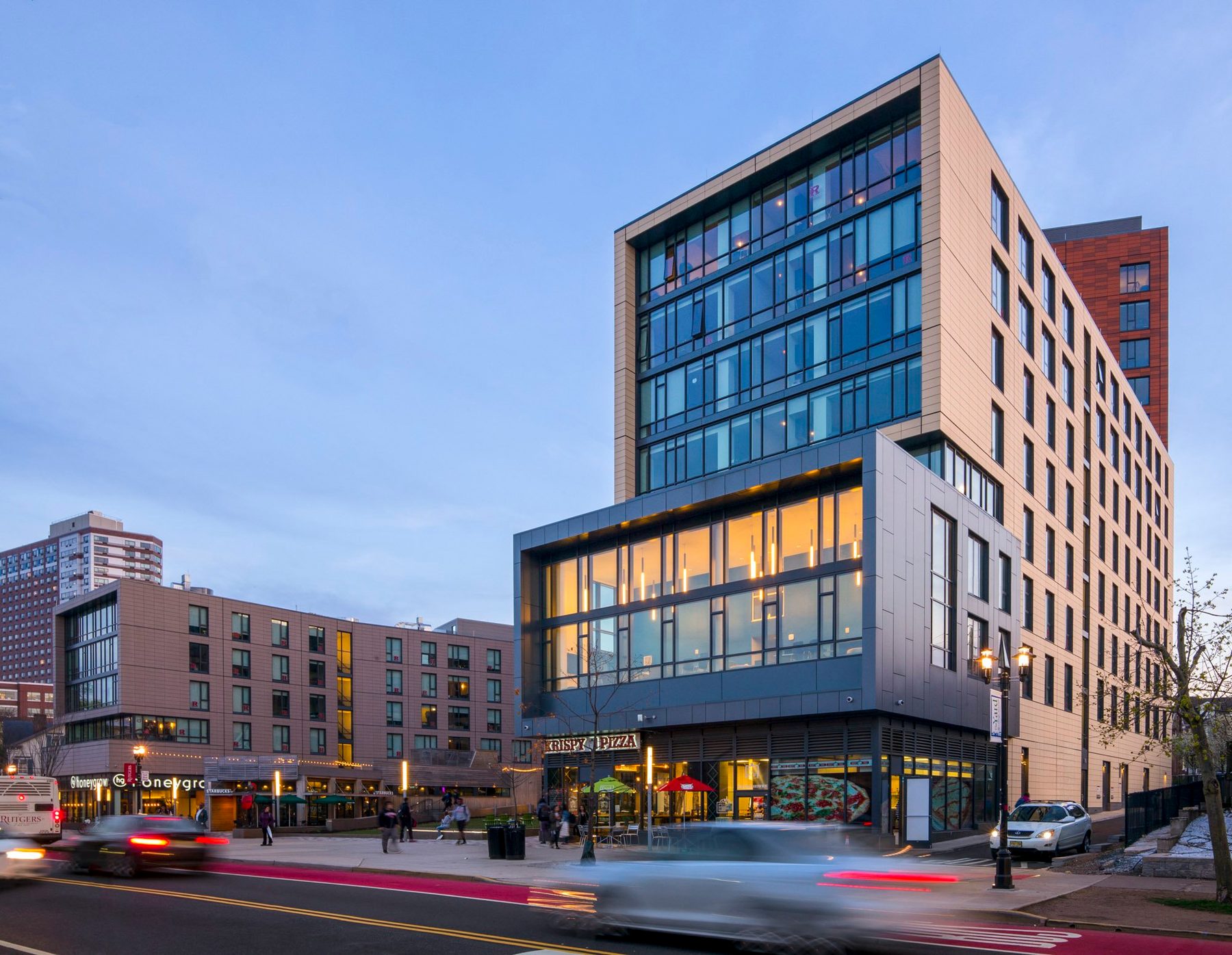 Rutgers University Sojourner Truth Apartments, Elkus Manfredi Architects, New Brunswick, NJ, architectural exterior