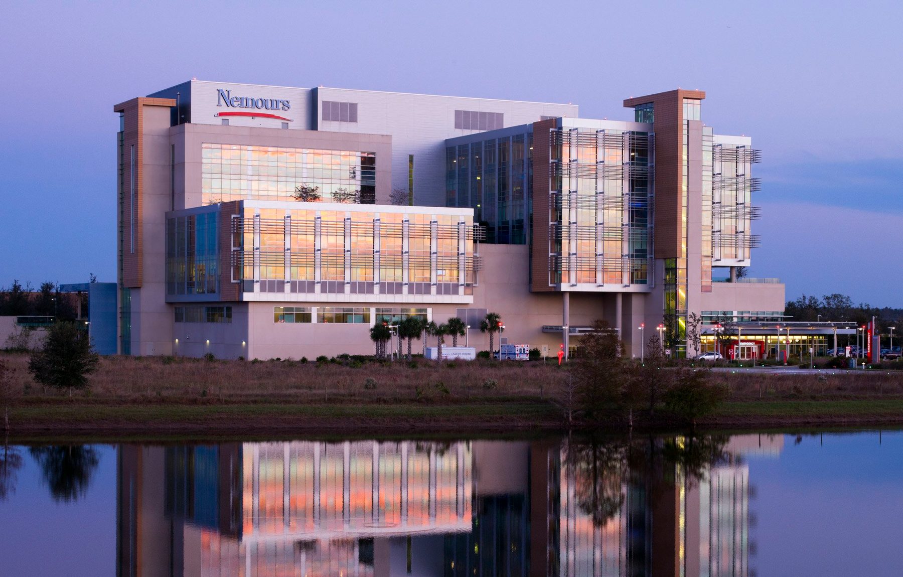 Nemours Children's Hospital, Stanley Beaman & Sears, Orlando, FL, architectural exterior