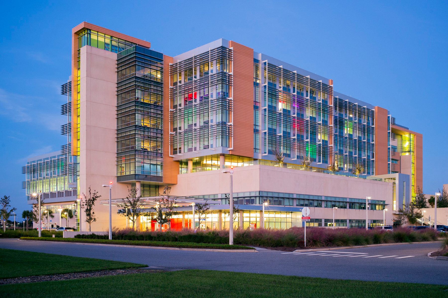 Nemours Children's Hospital, Stanley Beaman & Sears, Orlando, FL, architectural exterior