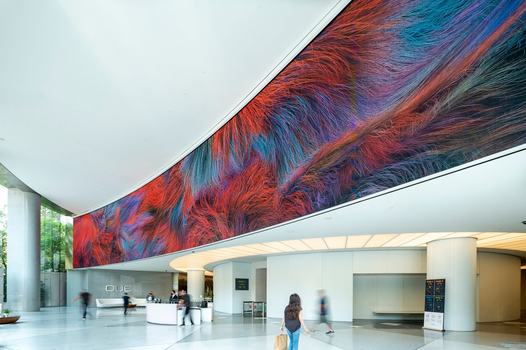 U.S. Bank Tower, Pei Cobb Freed & Partners, Los Angeles, CA, interior