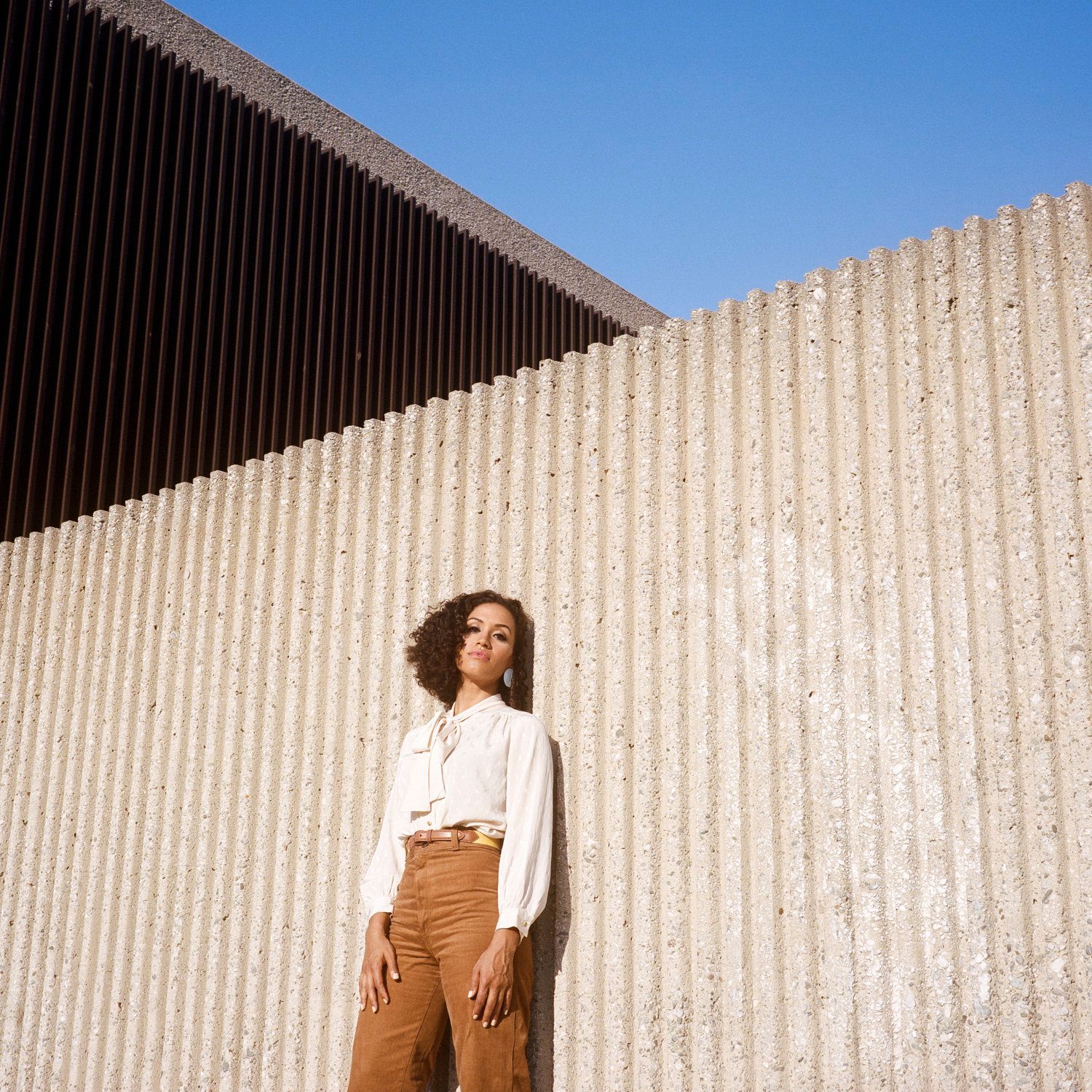 Kadhja Bonet, Los Angeles, CA, portrait in architecture