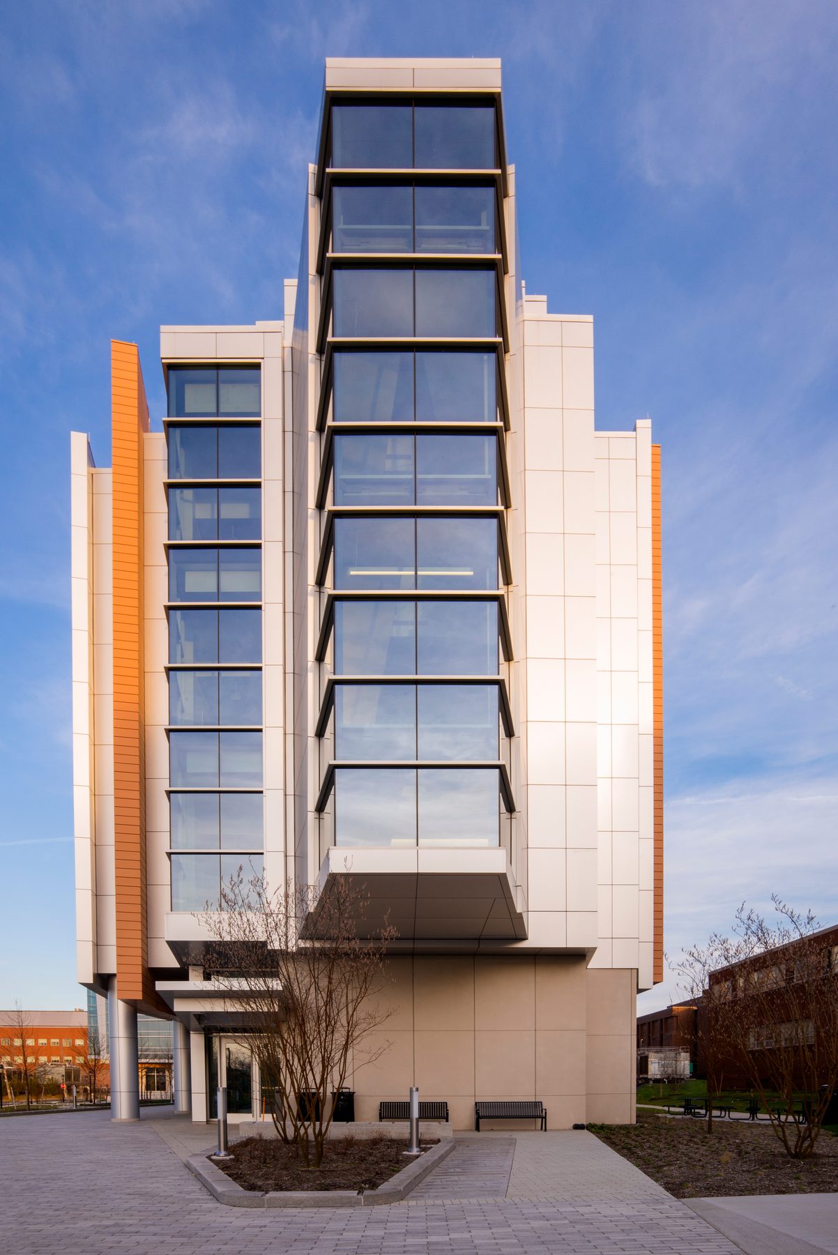Rutgers Chemistry and Chemical Biology Building, Flad Architects, Piscataway, NJ, architectural exterior